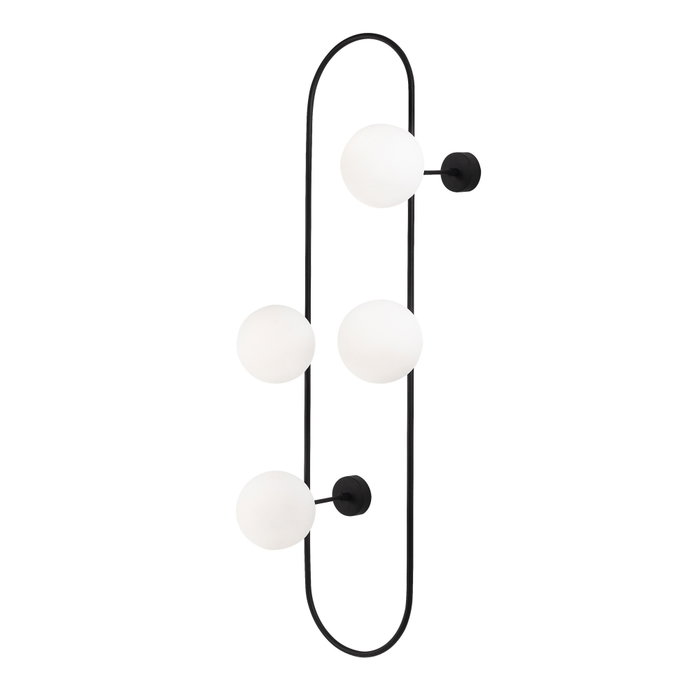 Opviq Abaküs - 4901 Lámpara de pared Blanco y Negro